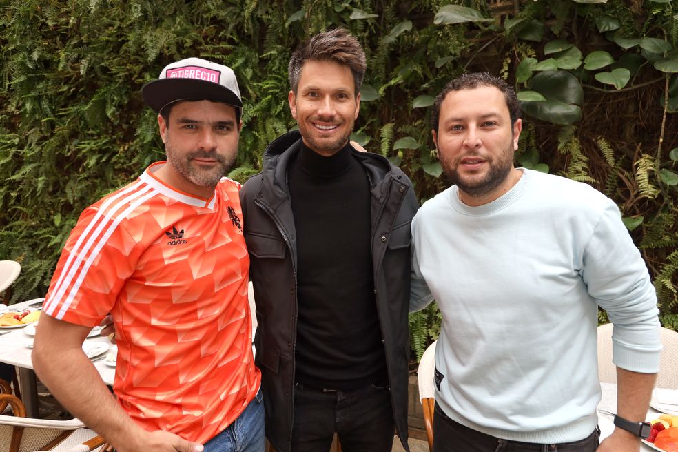 Álvaro Córdoba ( el tigre) , Camilo Vega y Sebastián Heredia