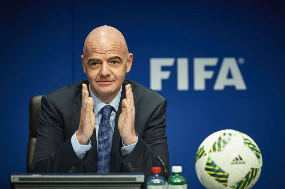 Infantino, presidente de la FIFA. / AFP