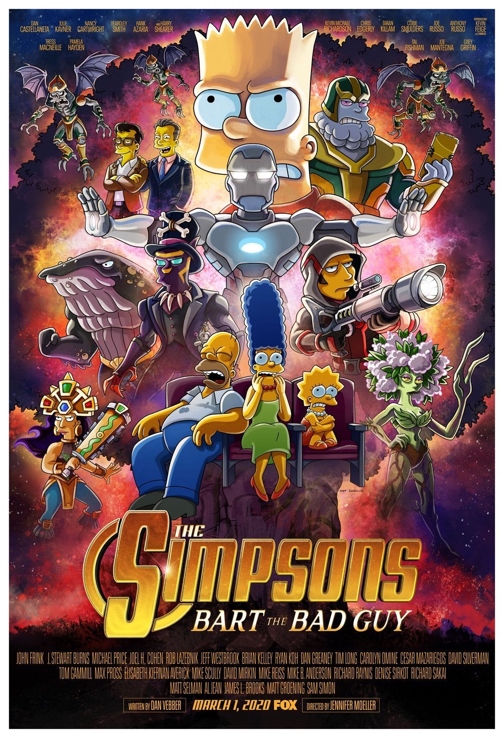 En Bart the bad guy, Bart obtiene acceso anticipado a la secuela de la popular franquicia de superhéroes Vindicador. Y el rebelde de los Simpson rápidamente descubre que puede utilizar su recién adquirido poder para el spoiler como medio de chantaje a sus compañeros. Pero cuando los responsables del estudio detrás de Vindicador se enteran de la estrategia de Bart, harán todo lo posible para intentar detenerlo. (Puede leer:Los Simpson hacen parodia de Stranger Things)