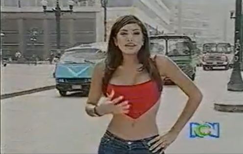 Así se veía Andrea Serna en sus primeros años como presentadora