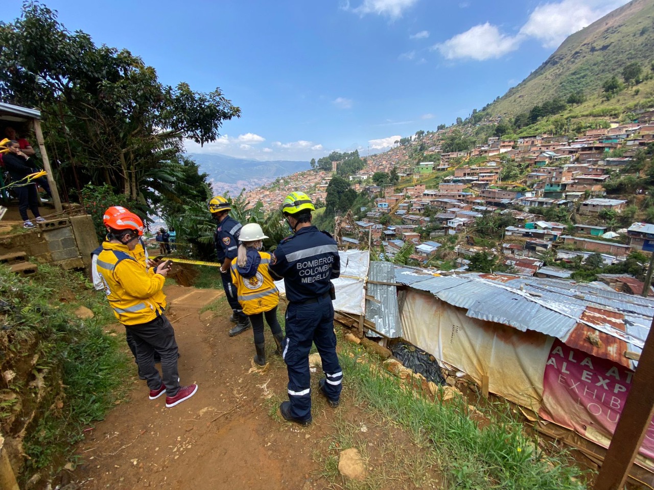 Deslizamiento en La Cruz (Medellín) no deja heridos hasta el momento