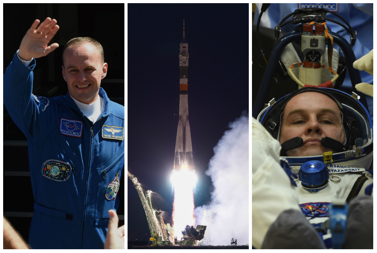 Así fue el despegue de la nave que llevó a tres astronautas a la Estación Espacial Internacional