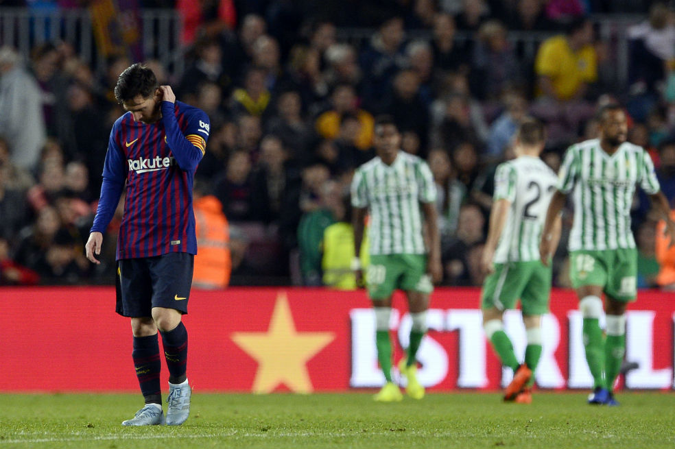 Barcelona perdió con el Betis y cede terreno en la Liga