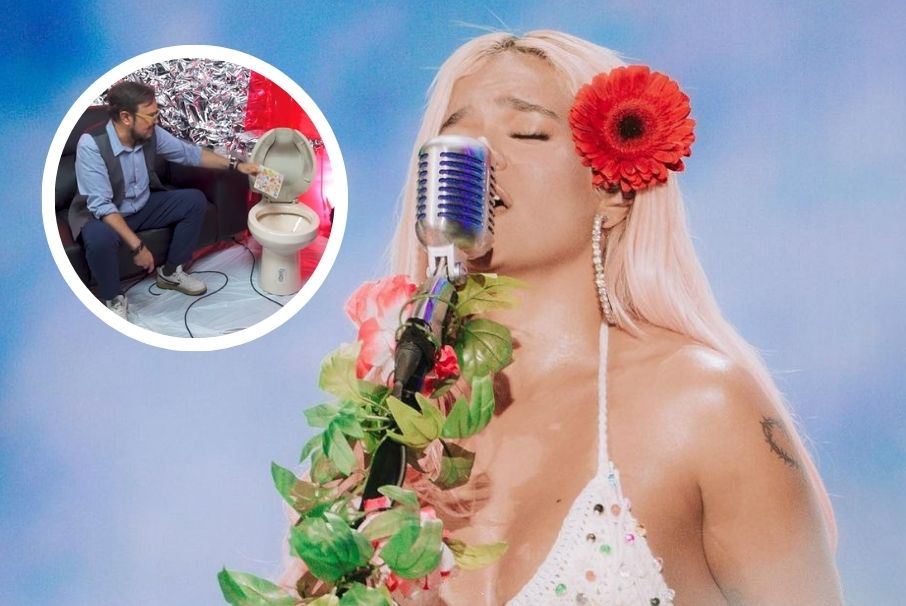 ¡De no creer! Aleks Syntek tiró el álbum más exitoso de Karol G al excusado