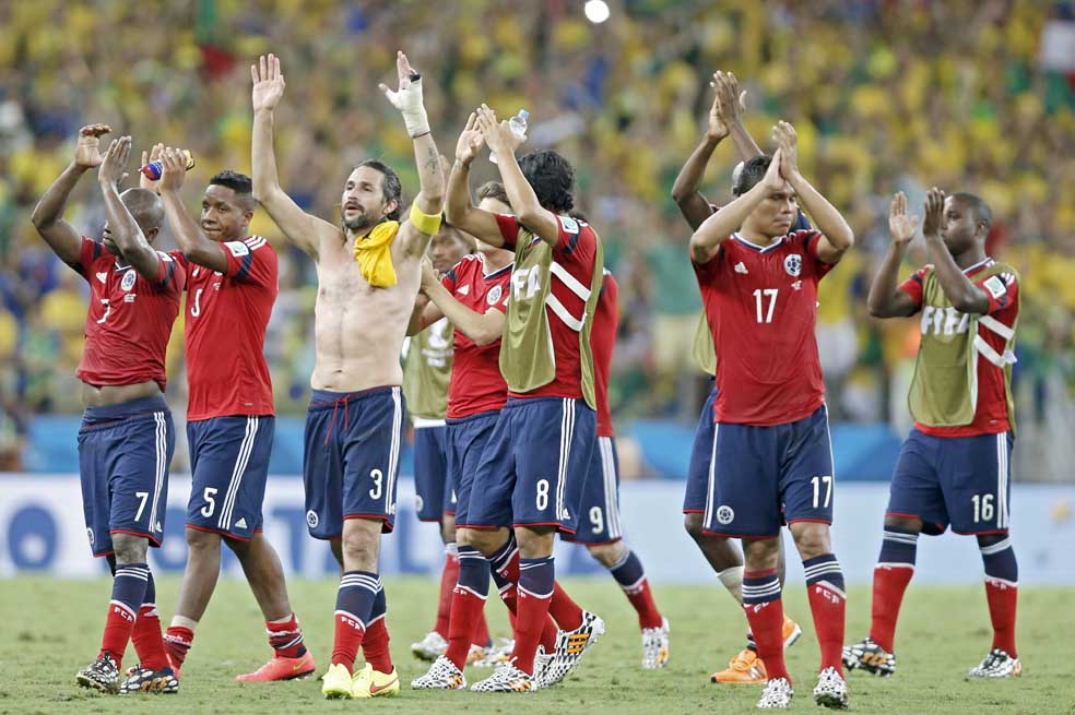 Mundial en amarillo, azul y rojo