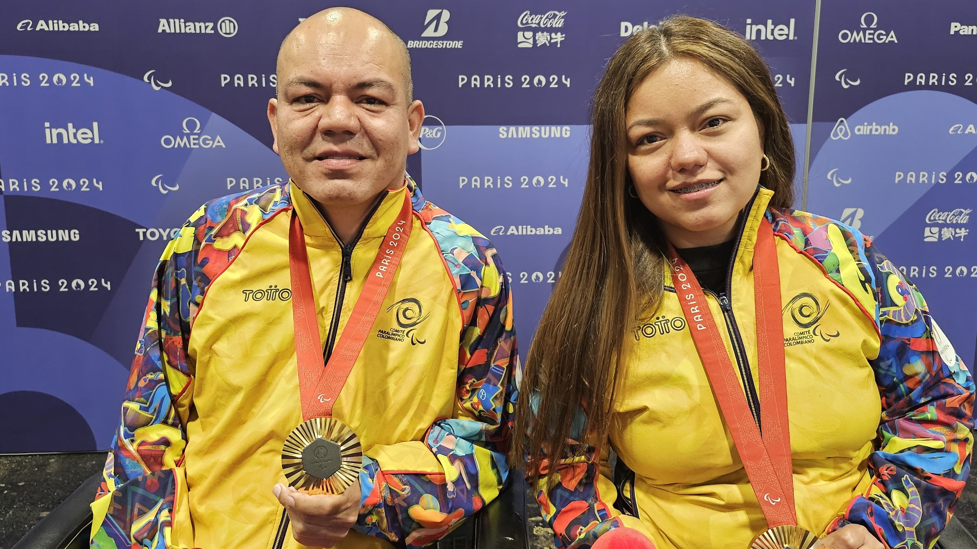 Edilson y Leidy Chica, hermanos y medallista de oro en boccia