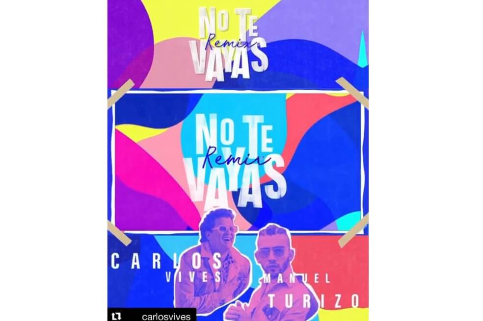 Carlos Vives lanzó «No te vayas (Remix)» junto a Manuel Turizo