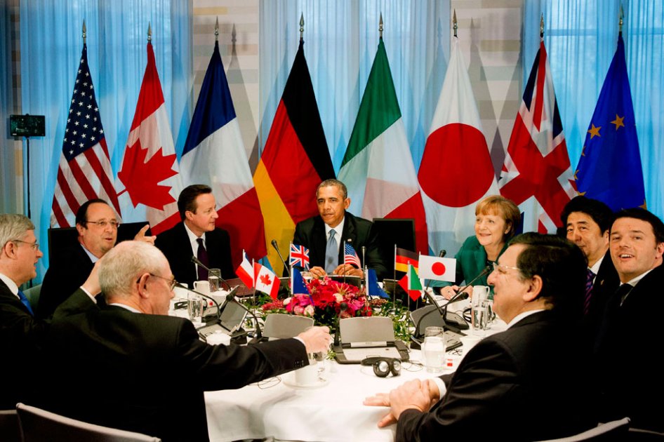 Reunión de líderes del G7 en La Haya.