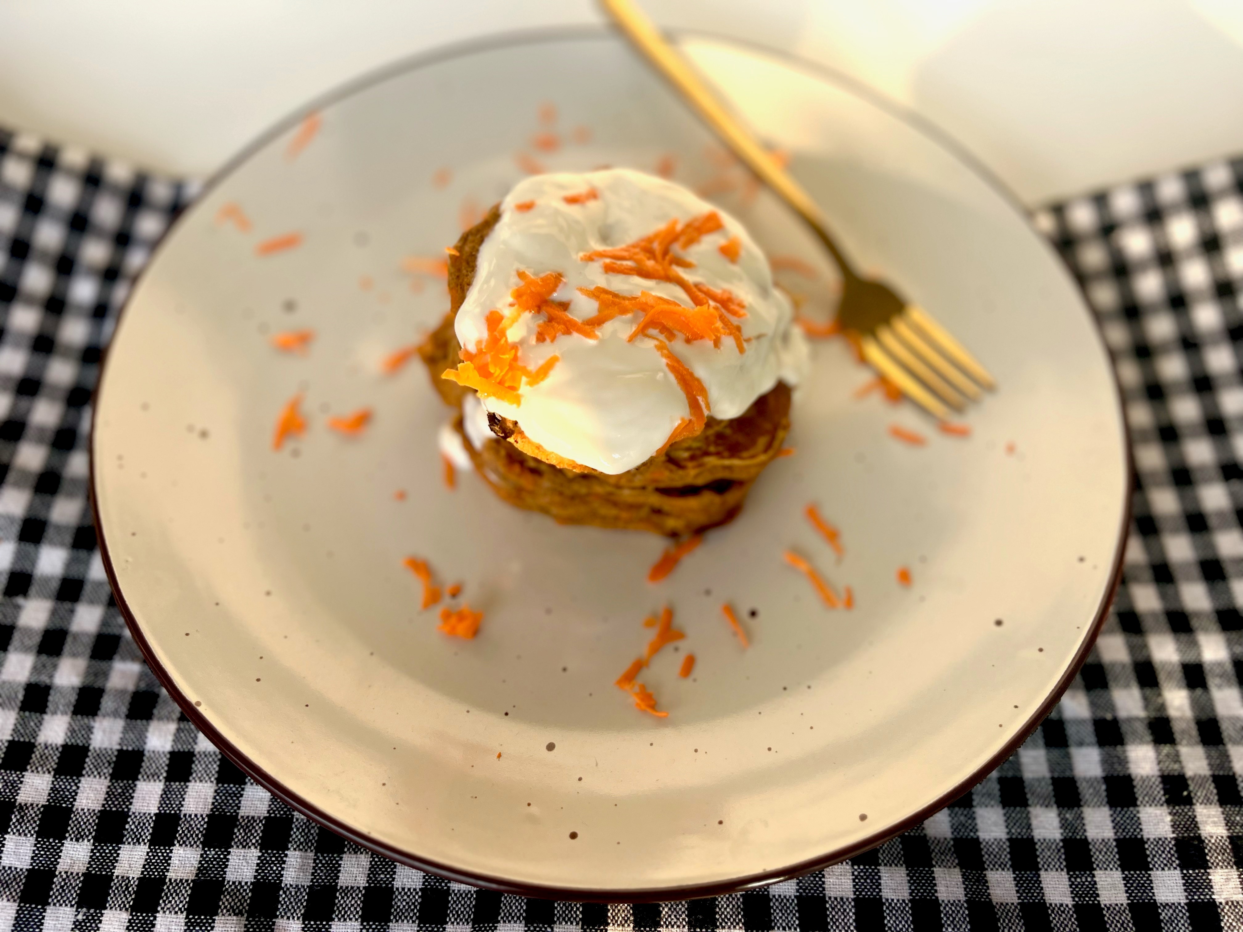 “Pancakes” con sabor a torta de zanahoria