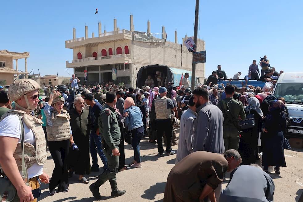 La castigada ciudad siria de Jan Shijún intenta volver a la normalidad