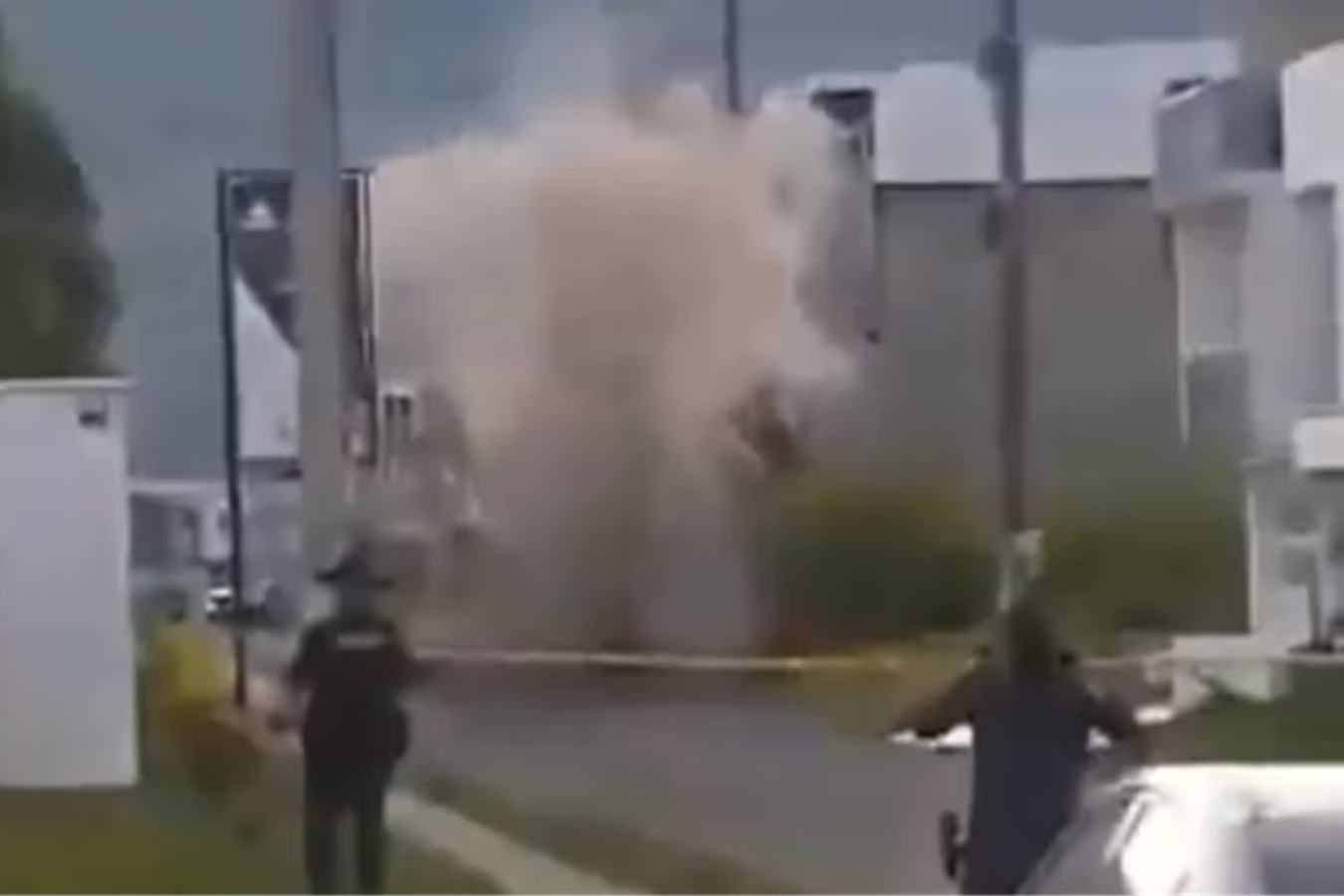 Una nueva granada fue lanzada contra un carro de la policía en Jamundí