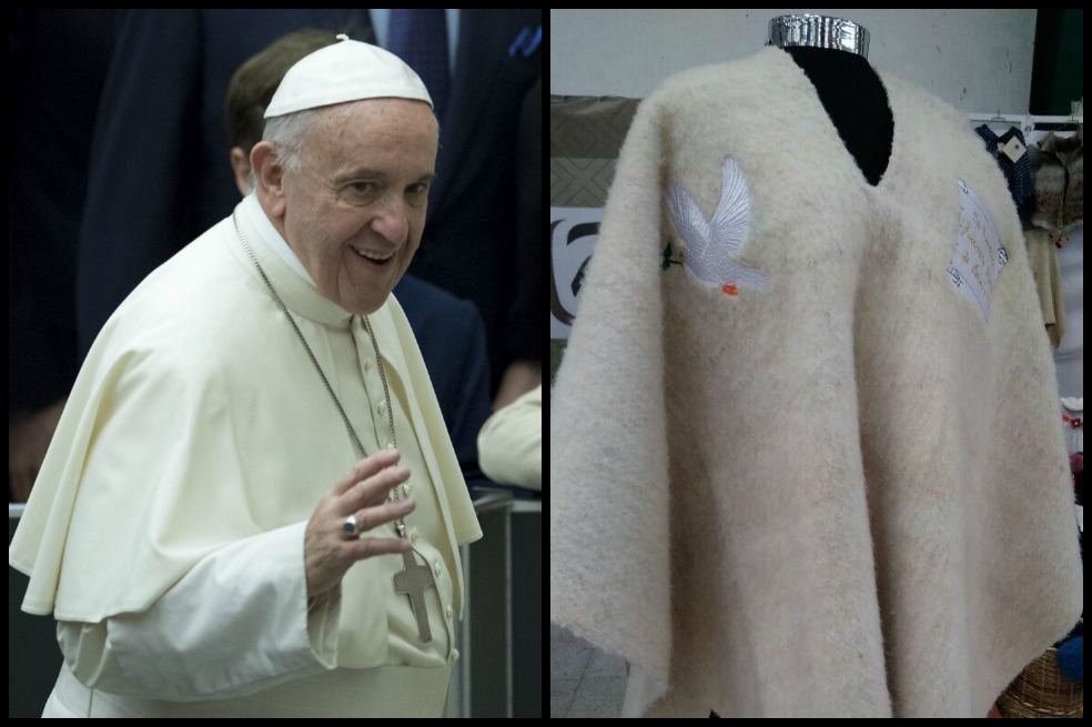 La ruana para el papa Francisco