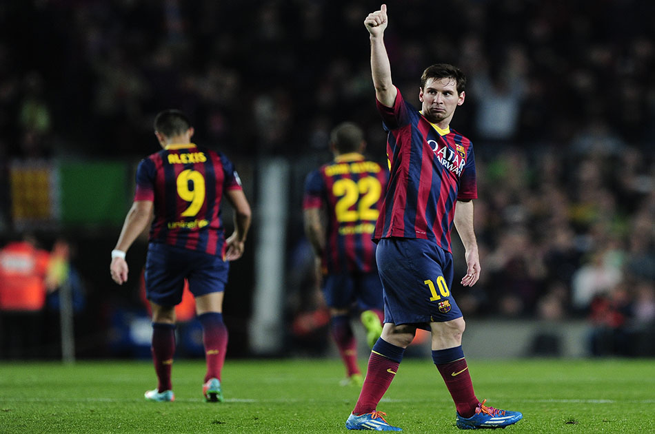 Messi iguala a Raúl González como tercer goleador histórico de la Liga