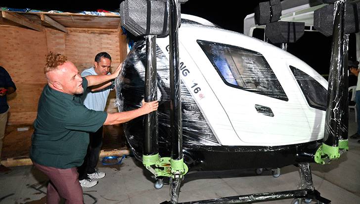 El primer vehículo volador que se presentó en Armenia