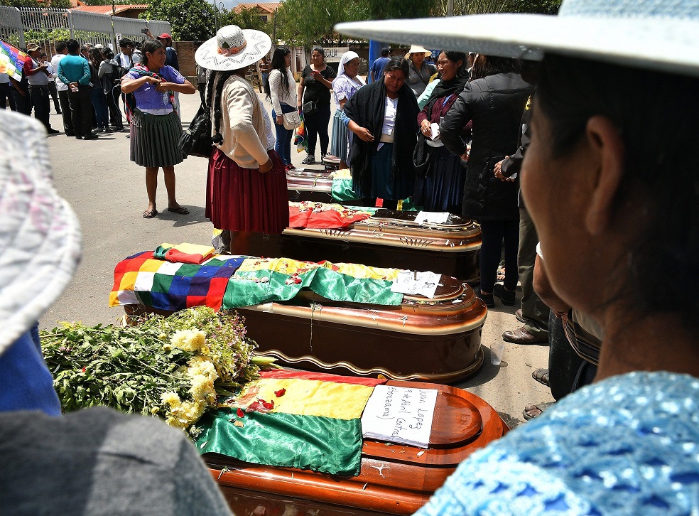 Las protestas en Bolivia han dejado hasta el momento 23 muertos y cientos de heridos según la CIDH.EFE