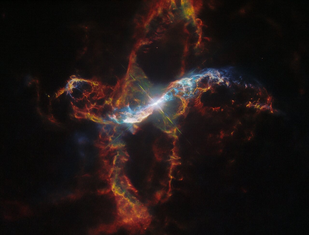 Hubble captura imagen de uno de los “volcanes estelares” más grandes de la vía Láctea