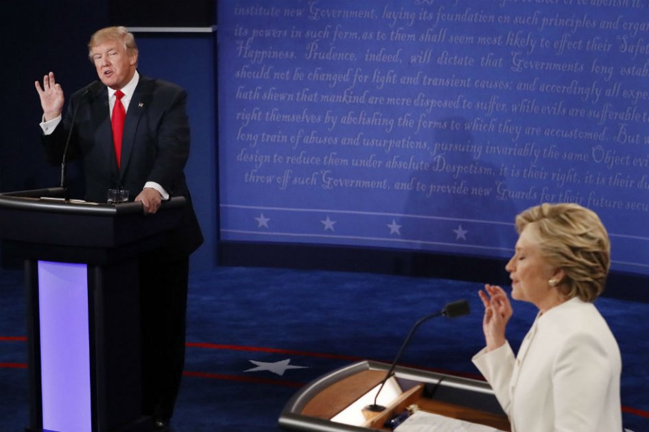 Clinton aventaja en 12 puntos a Trump en intención de voto en EE.UU.
