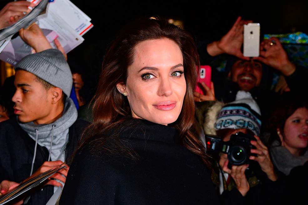 Angelina Jolie después de la varicela