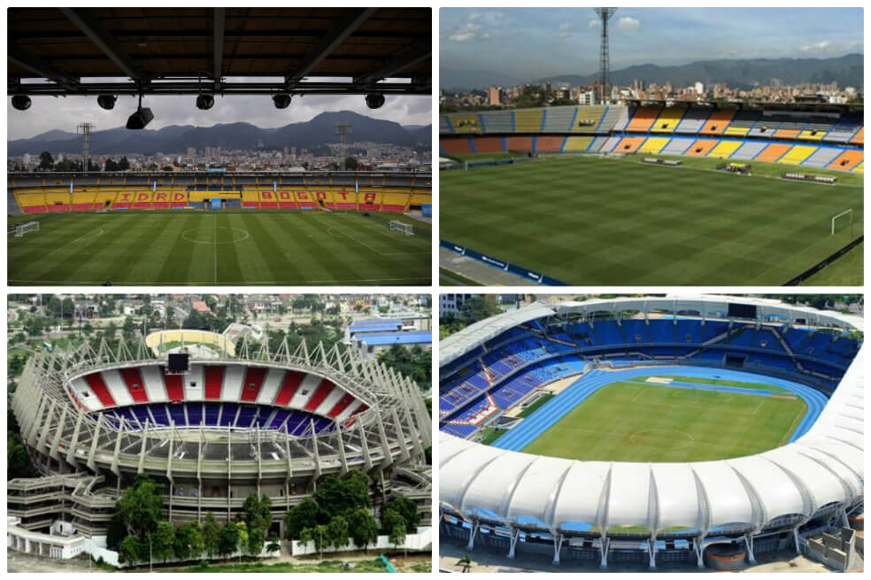 Estos serán los estadios de Colombia para la Copa América 2020