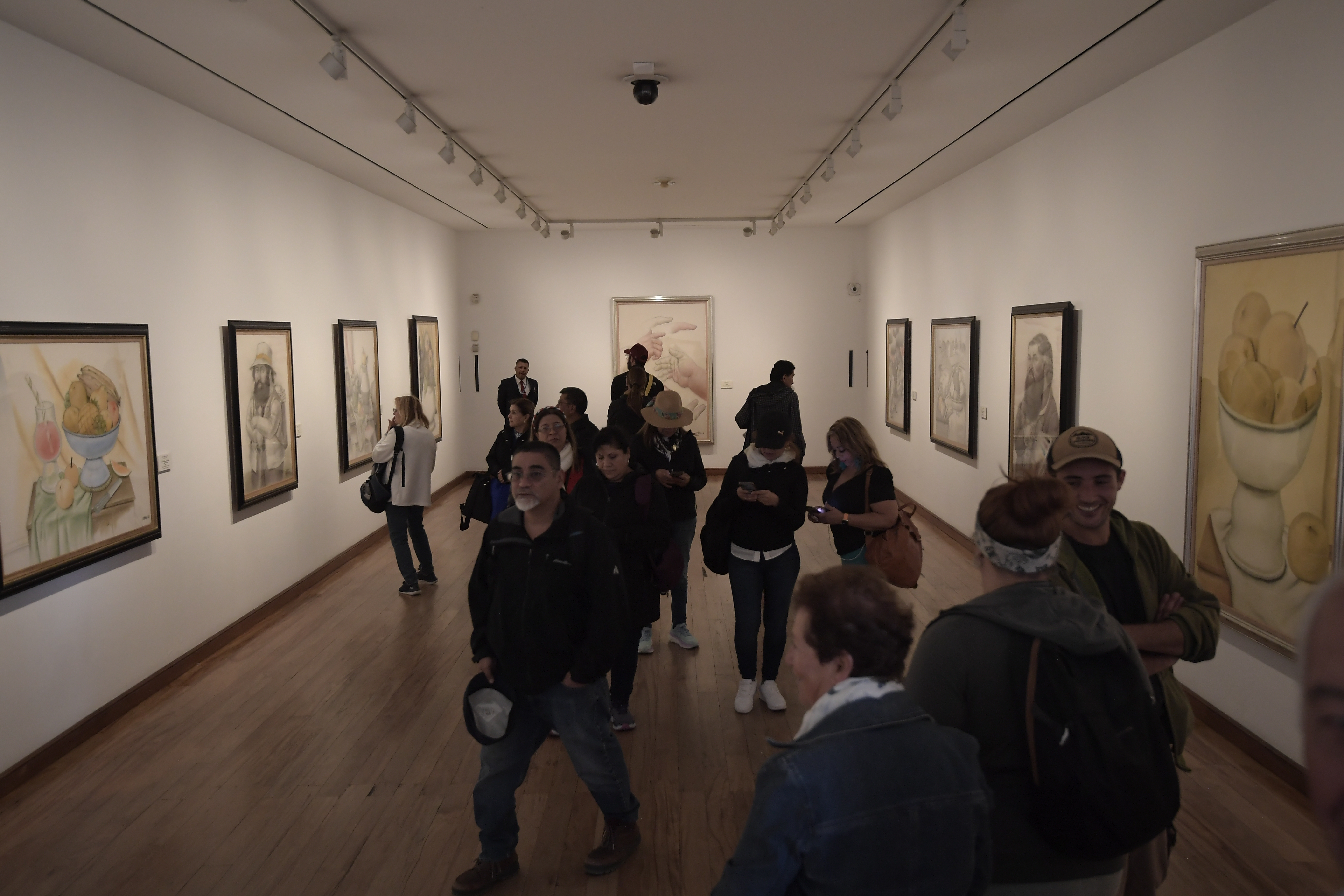 Admiradores de la obra del pintor y escultor Fernando Botero, se acercaron este viernes al Museo Botero en Bogotá tras la muerte del artista antioqueño.