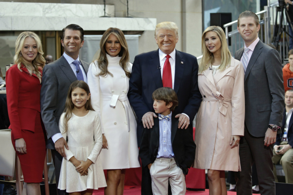 La familia Trump, los nuevos residentes de la Casa Blanca