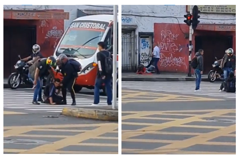 Ciudadanos armados detuvieron a presuntos fleteros en Medellín