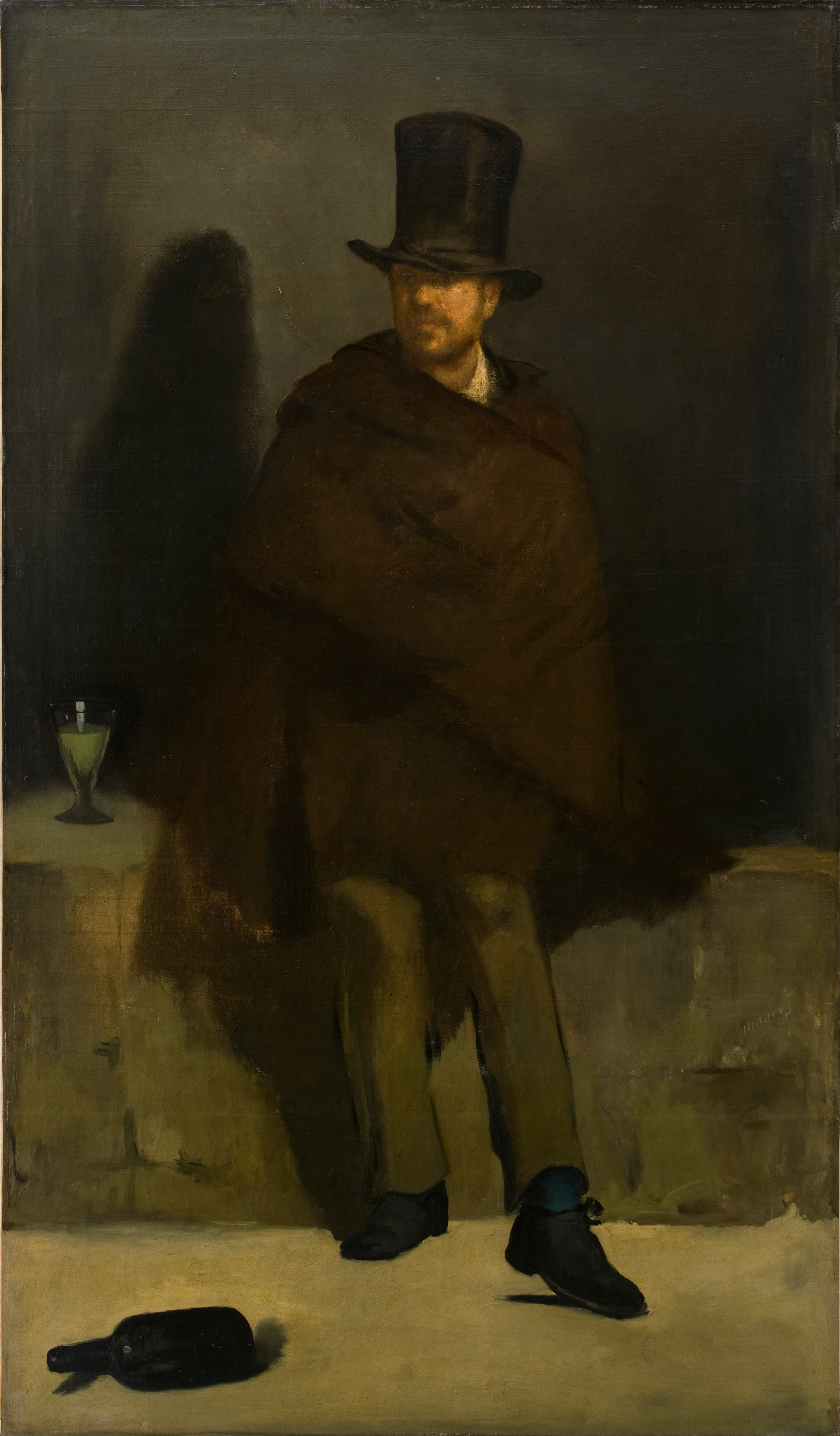 "El bebedor de absenta", Édouard Manet (1859).