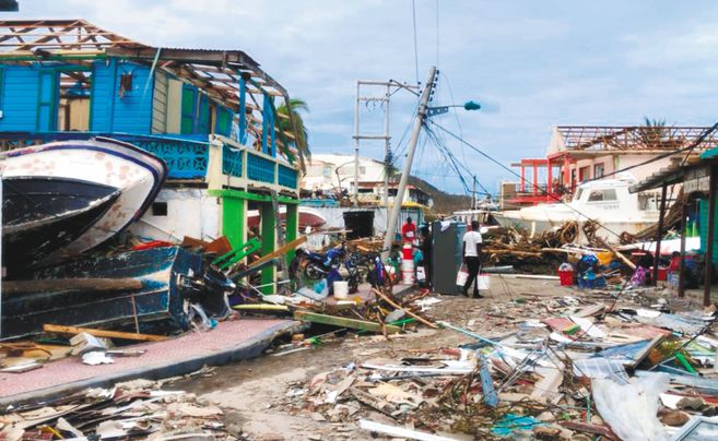 Providencia, bajo las lluvias y sin las casas que se llevó el huracán