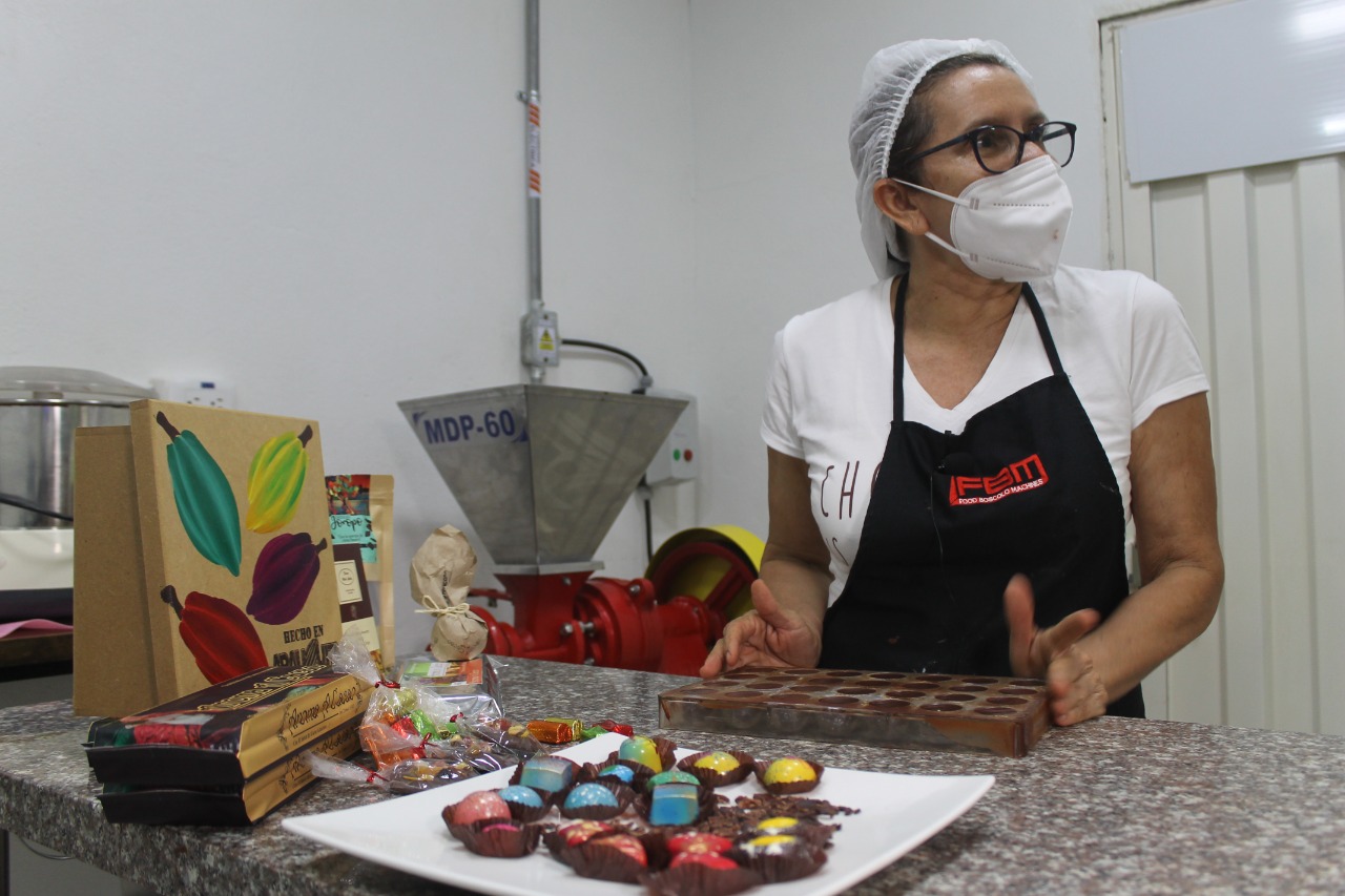 Elizabeth Agudelo, cacaotera y chocolatera de Arauquita.