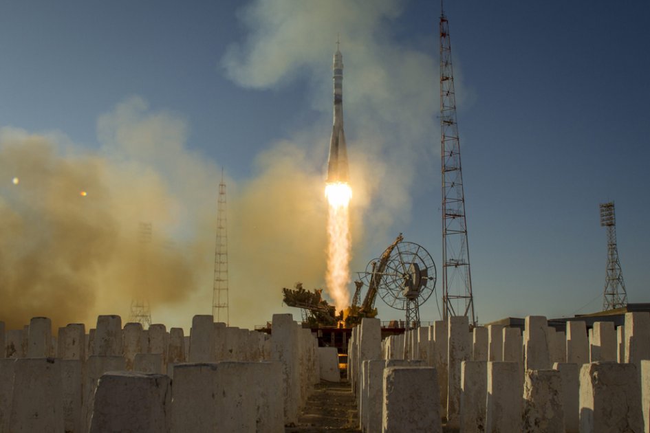 Cohete ruso con la antorcha olímpica ya está en Estación Espacial Internacional