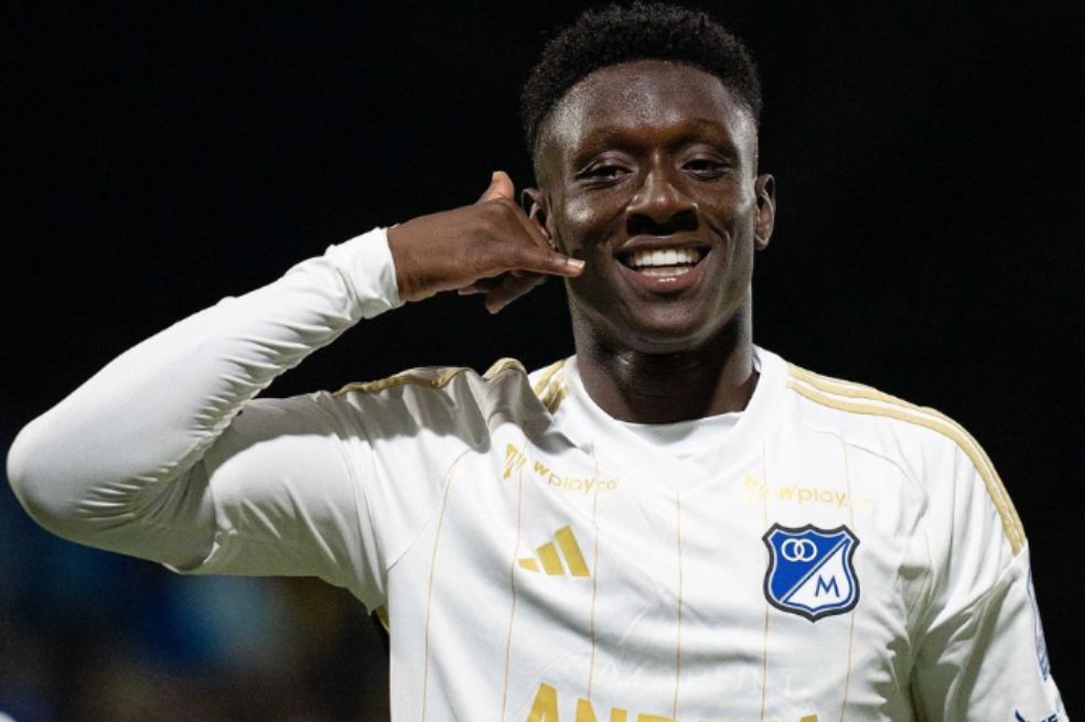 Jhon Emerson Córdoba, autor del segundo gol de Millonarios.