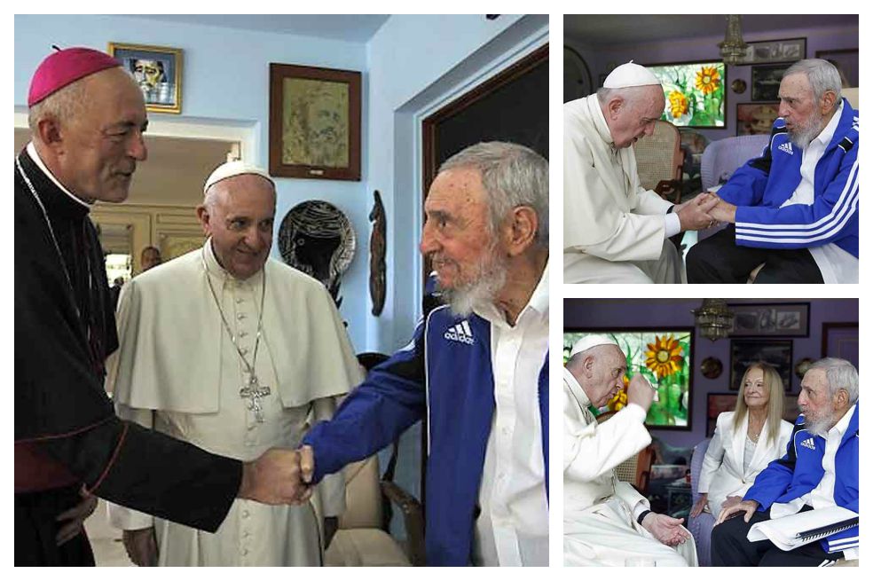 Así fue el encuentro del papa Francisco y Fidel Castro