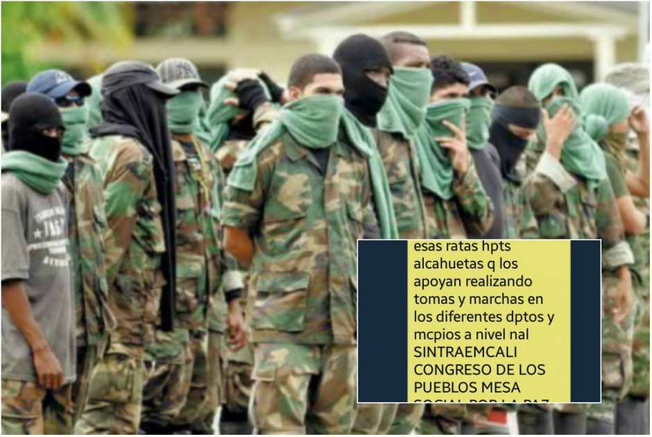 Movimientos sociales del Valle del Cauca denuncian amenazas de grupos paramilitares