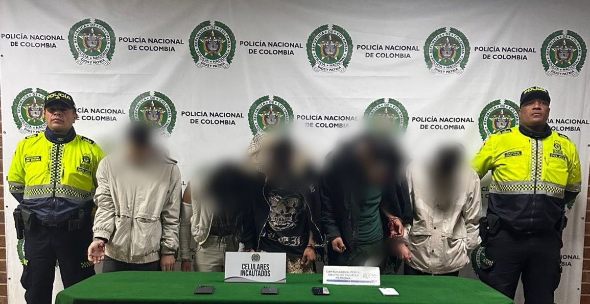 Así ocultaban celulares robados para evitar su localización: cinco capturados en Bogotá