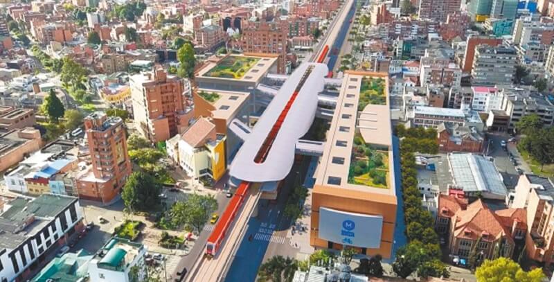 Una amplia zona, alrededor de las estaciones, será objeto de renovación urbana. / Cortesía Empresa Metro