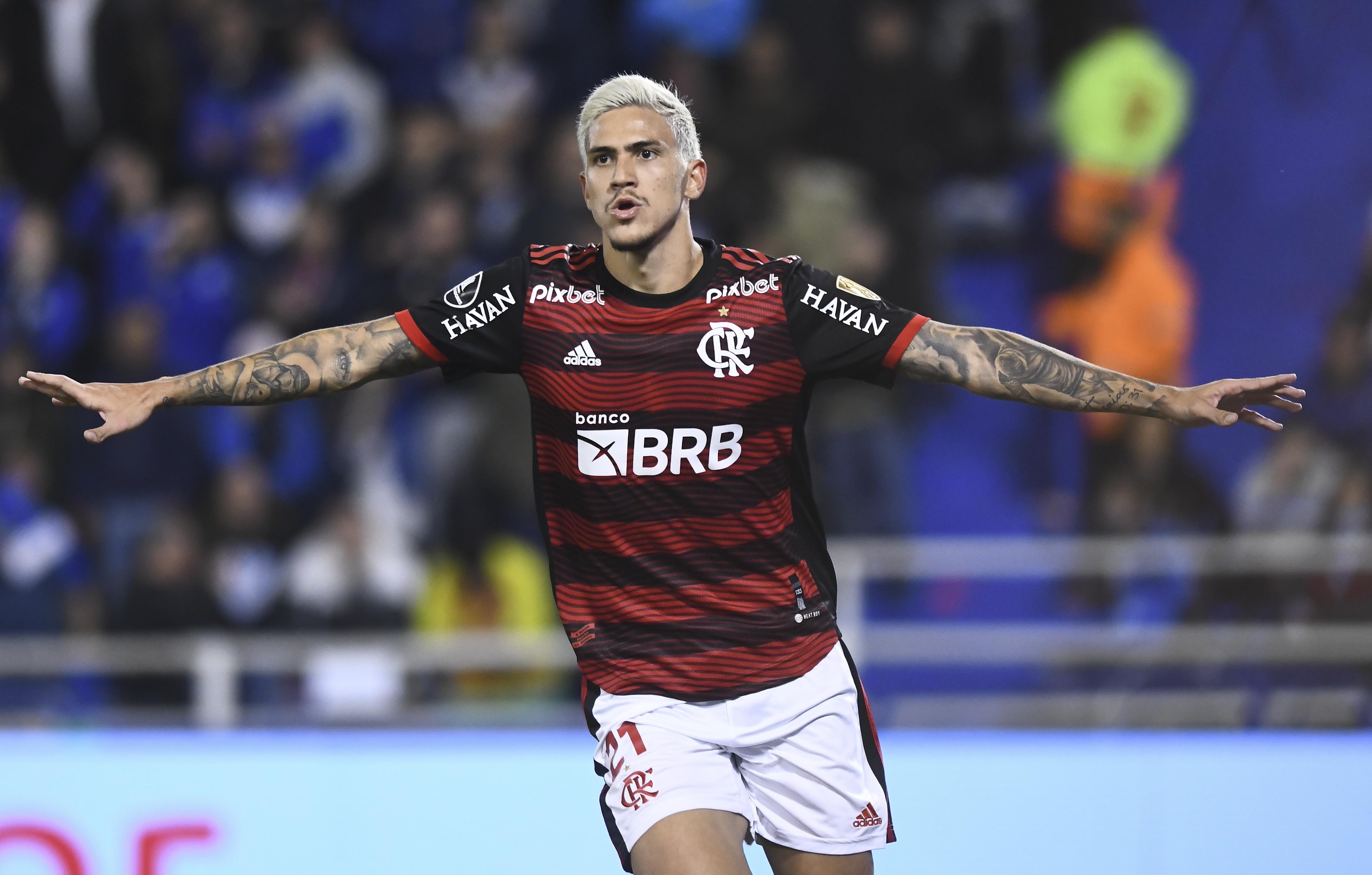 Exhibición de Pedro en la goleada de Flamengo a Vélez