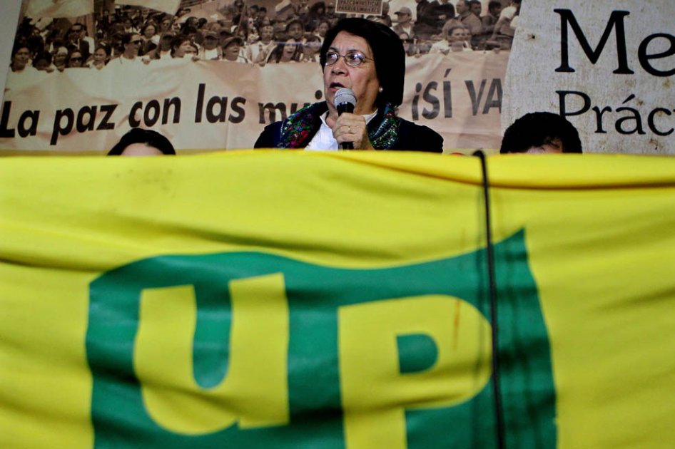 La principal figura de la UP en la actualidad es Aída Abella.