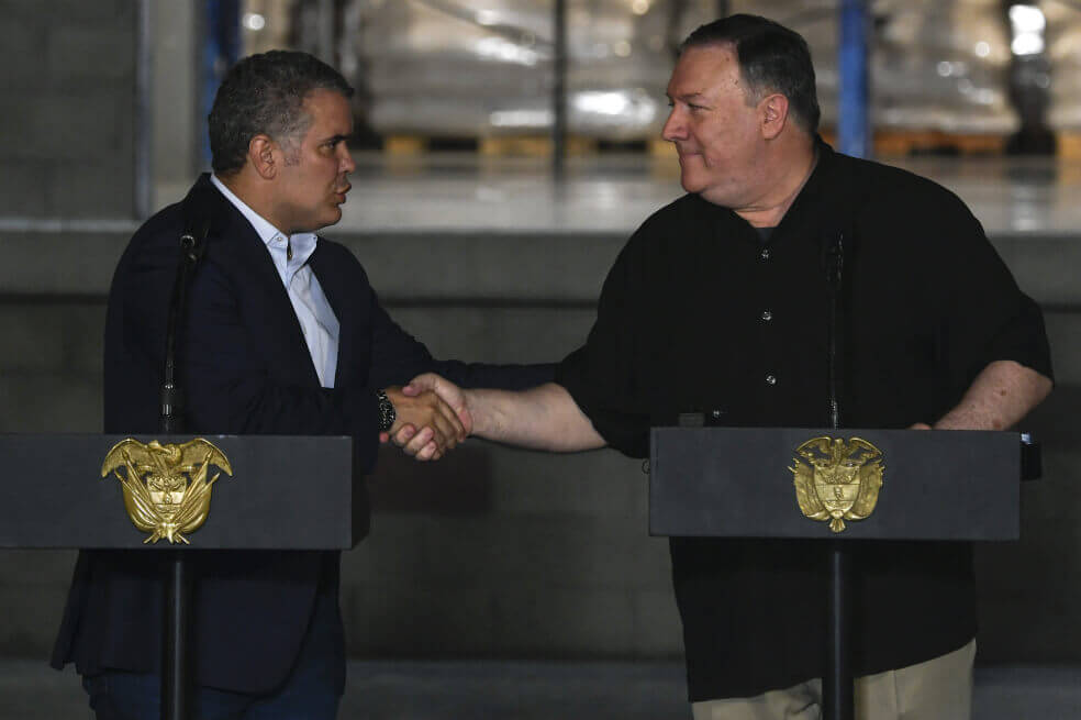 Pompeo defiende el esfuerzo antidrogas de Duque