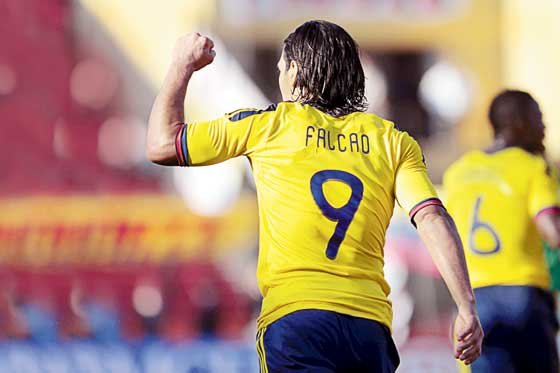 Radamel Falcao llegó a Argentina