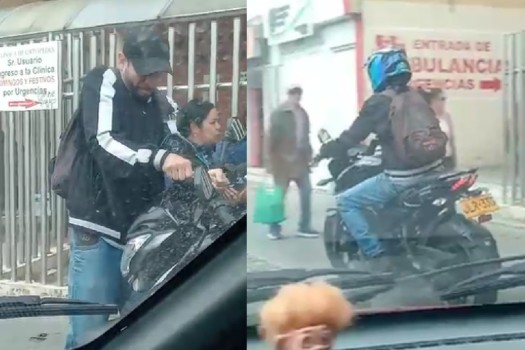 Le dan ‘palo’ a ciudadano que grabó robo de una moto en Bogotá: “no hizo nada”