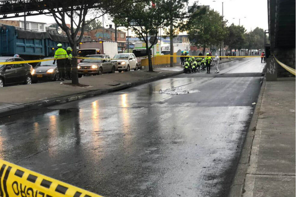 Muere peatón tras ser arrollado por un carro en el occidente de Bogotá