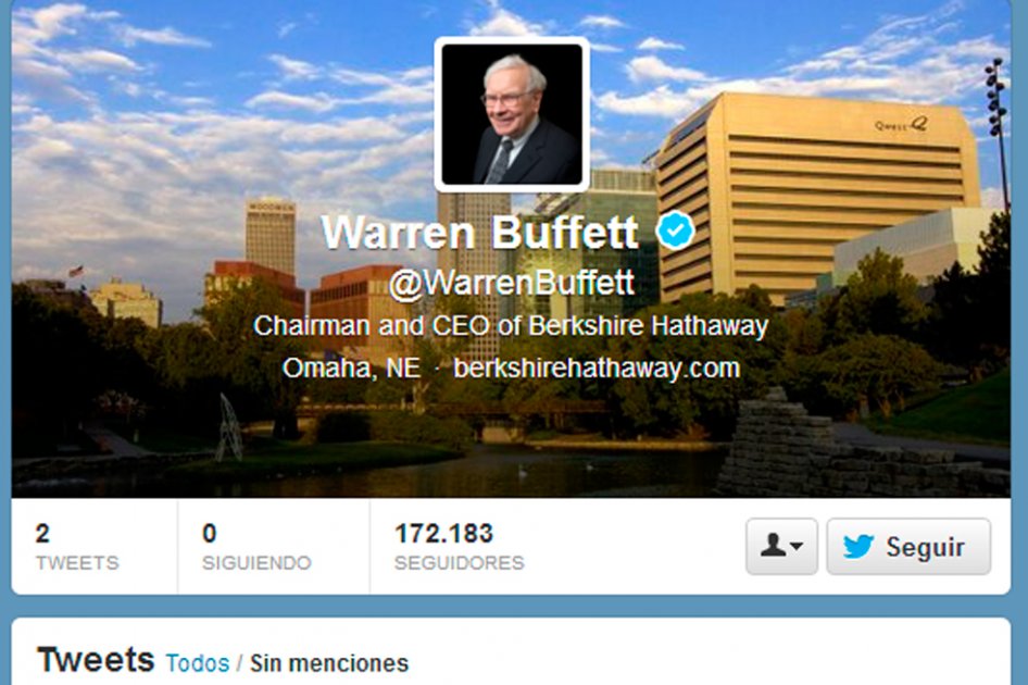 Warren Buffett, la nueva sensación de Twitter