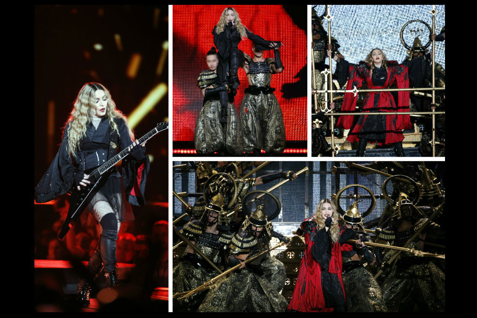 Imágenes del emotivo concierto de Madonna en homenaje a víctimas de atentados en París