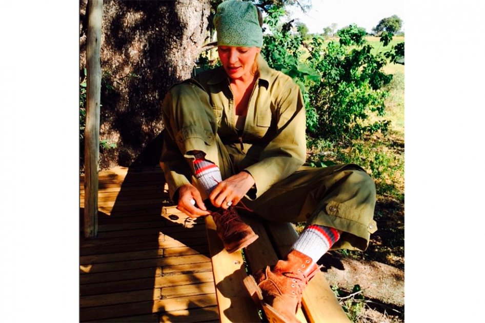 Uma Thurman viaja a África para proteger a los rinocerontes