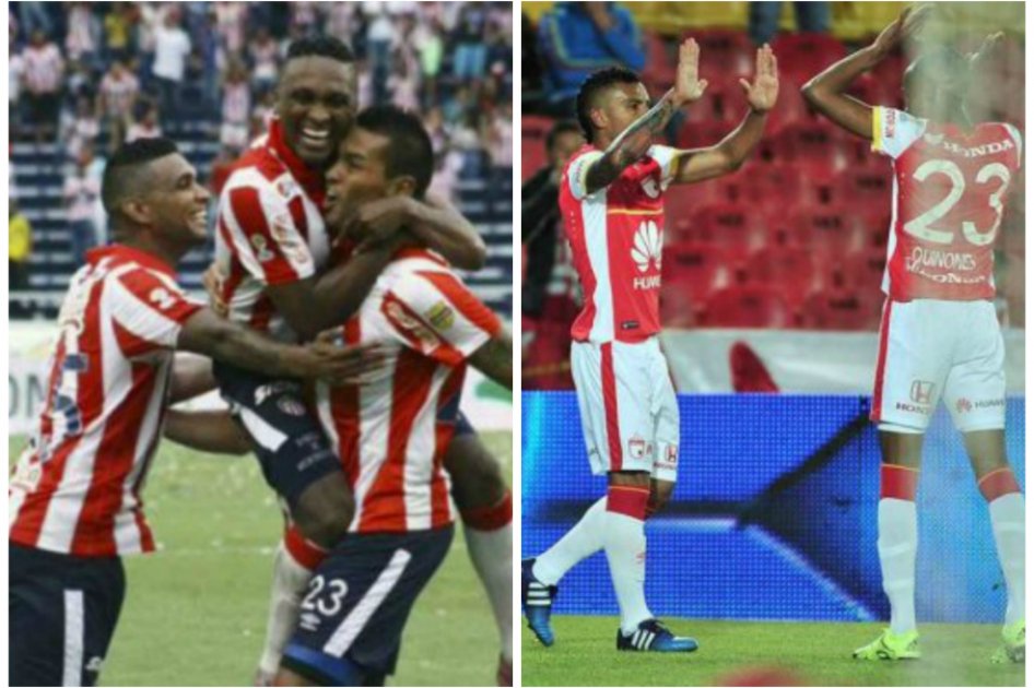 Junior y Santa Fe ganaron la ida en cuartos de Copa Águila