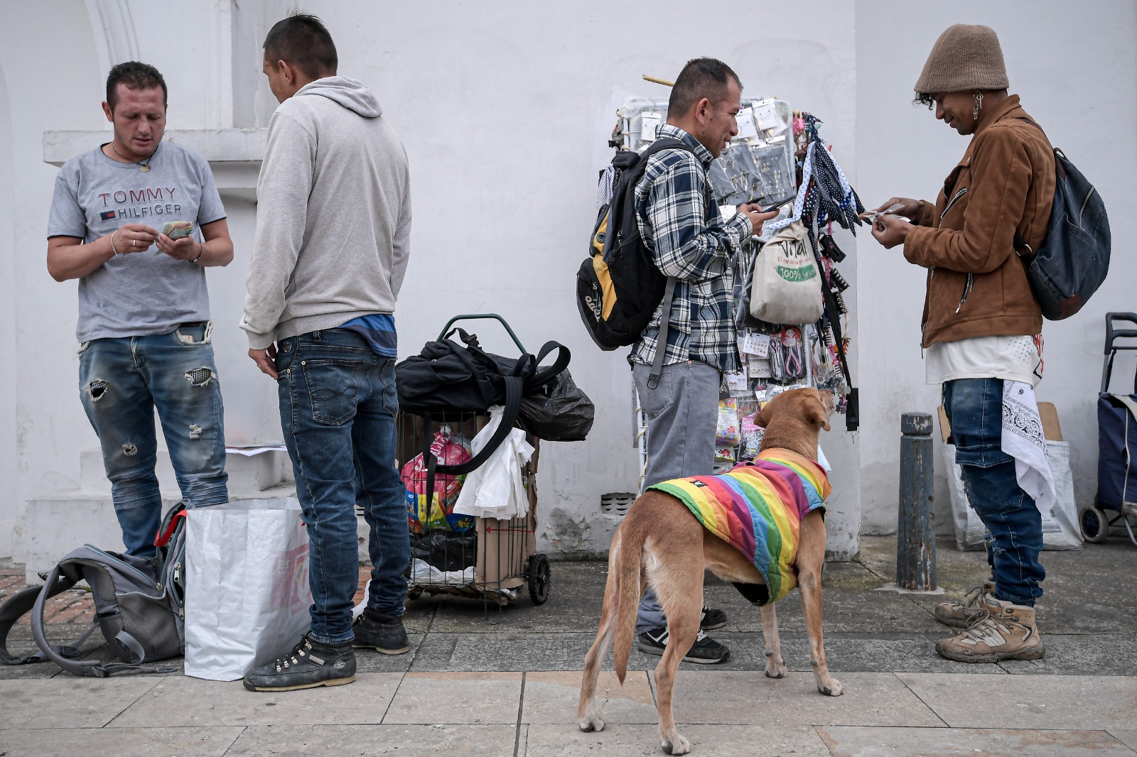 Protesta de vendedores informales en el Concejo, 7 de junio de 2024.