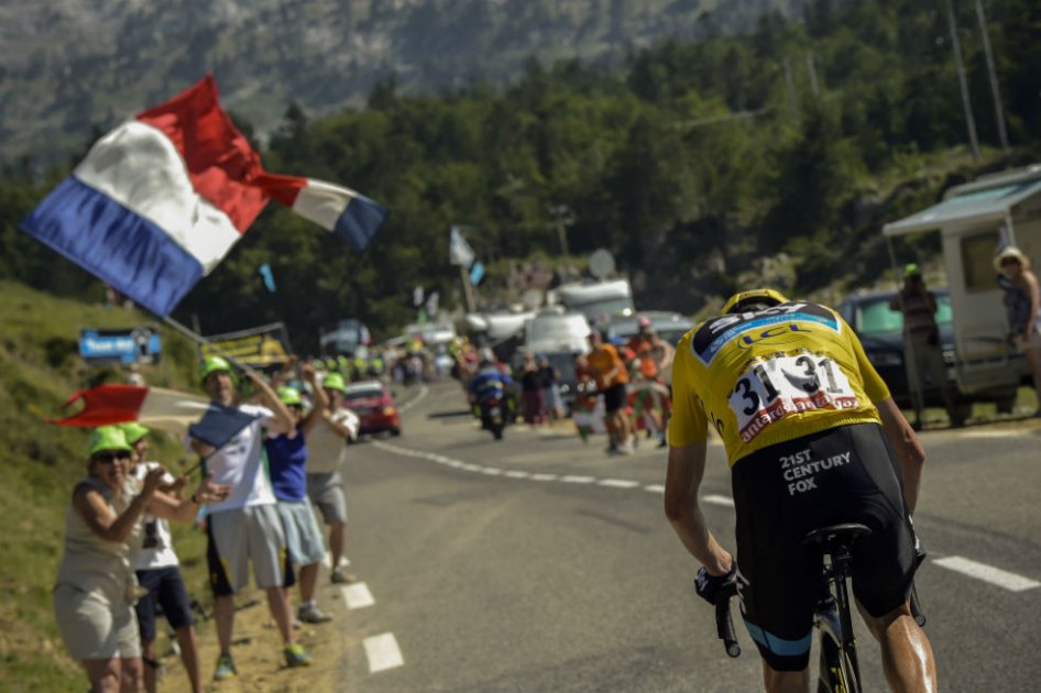 Chris Froome ganador de la décima etapa del Tour de Francia. Foto: AFP