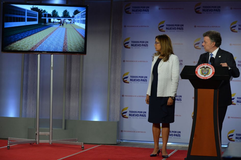 El presidente de la República y la ministra de Educación presentaron el plan de infraestructura educativa / Presidencia