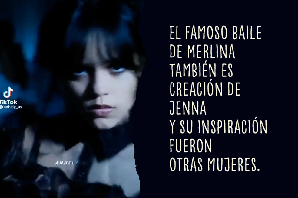 El famoso baile de Merlina también es creación de Jenna y su inspiración fueron otras mujeres.