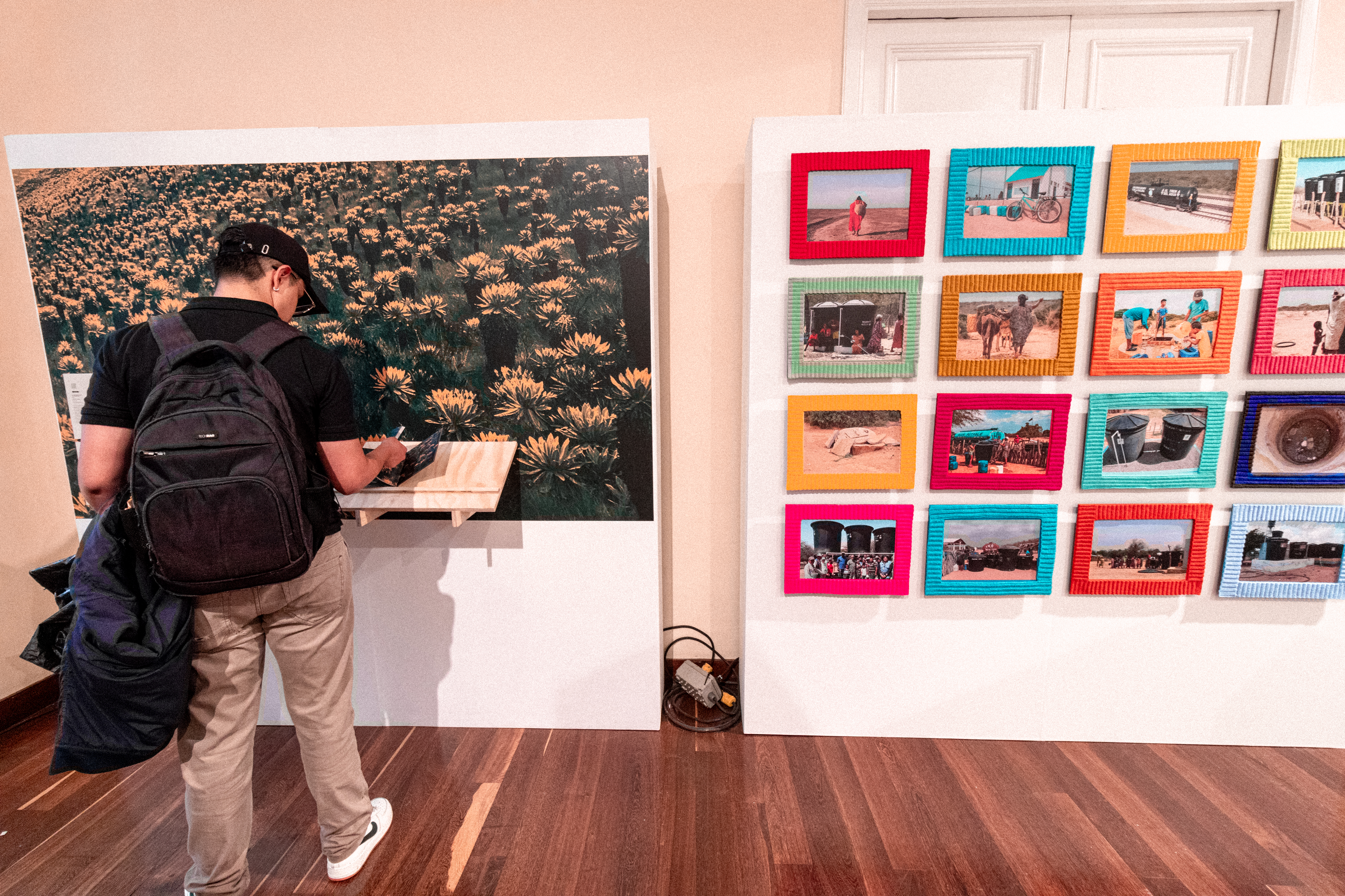 Detalle de exposición sobre la "chagra" o huerta.